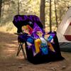 Coperta stampata a tema Cacciatori di Demoni KPop - Perfetta per divano, letto, viaggi e uso all'aperto | Lavabile in lavatrice, accogliente e resistente.