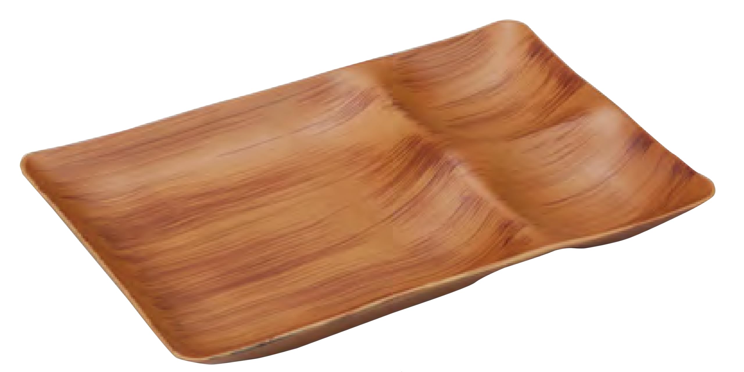 Wakaizumi Lacquerware Buffet Dishwasher TA Two Combination Light Teak Plate, Safe, Plate, Brush, M-38-34