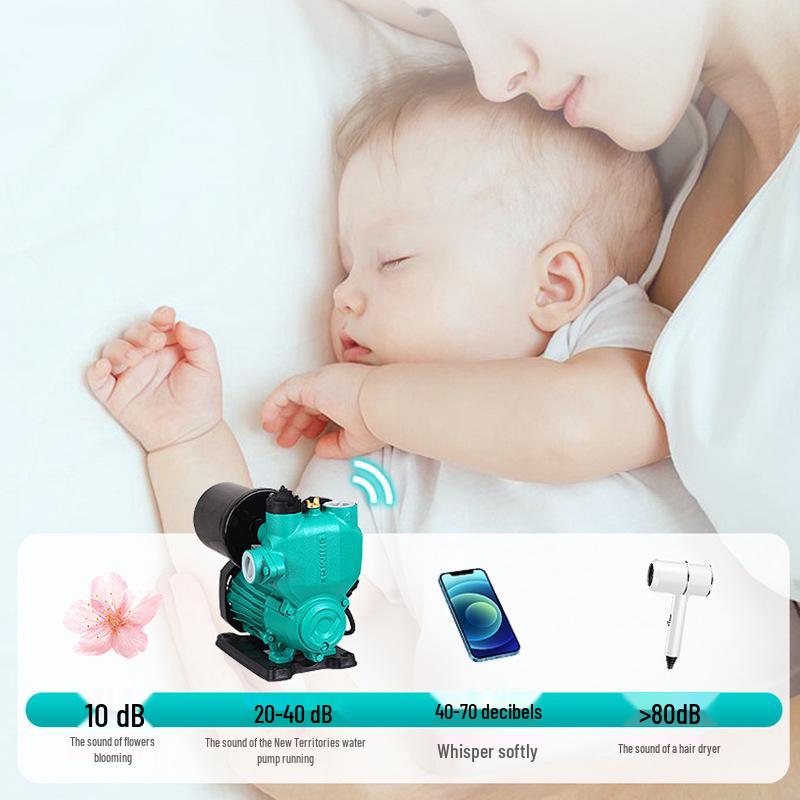 Smart E18 Quiet Automatic Booster Pump for Cold/Hot Water with Self-Priming and Tap Pressurizing Features