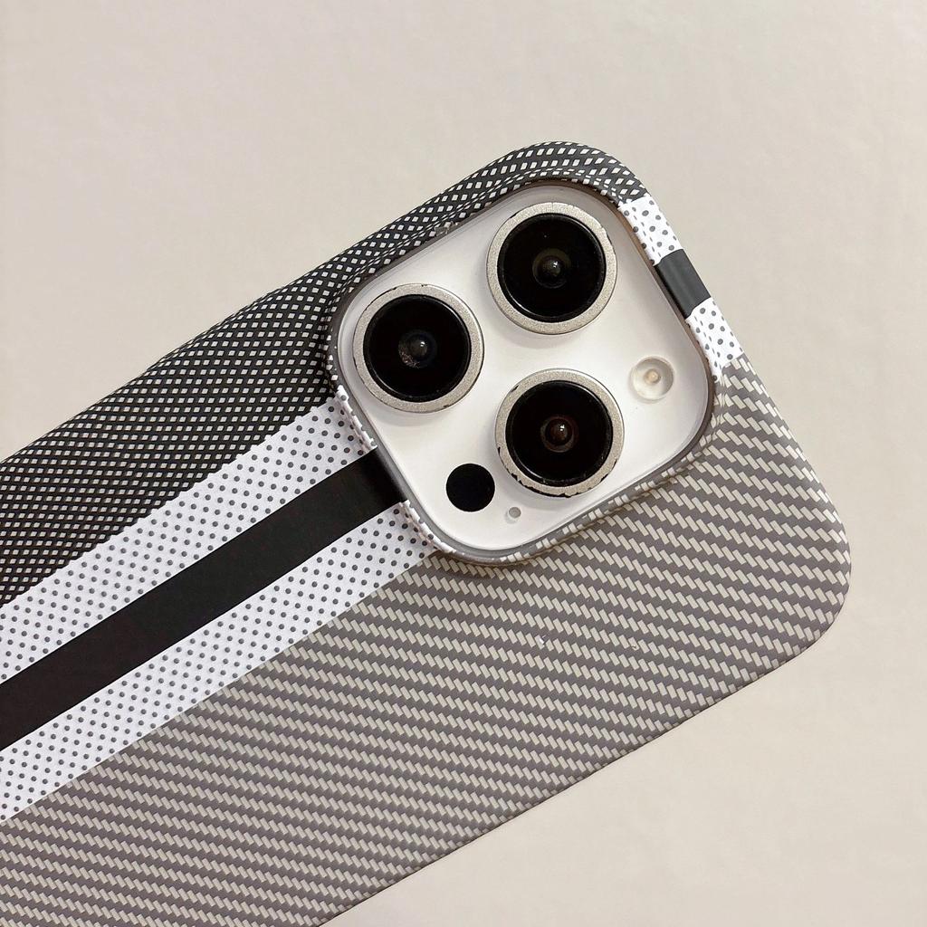 Kohlefaser-Textur Kunststoff Matt Stoßfänger Hülle Für iPhone 17 Air 16 15 14 13 12 Plus Pro Max Schlank Stoßfest Harte Rückseite Abdeckung