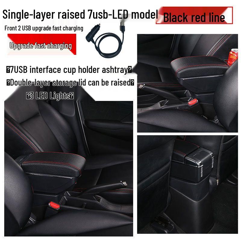 Compatible with 2018 Ford EcoSport - Central Armrest Box
