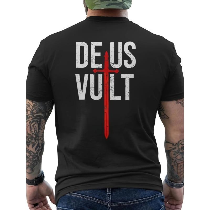 Men's Summer 100% Cotton Fashionable Casual Sports Loose Japanese Samurai Pattern Printed Round Neck Short Sleeve T-shirt Top