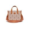 MLB Boston Red Sox Vintage Floral Letter Print Big Logo Adjustable Shoulder Strap Tote Bag Women Tote Bag Brown 3AORS013N-43BRS