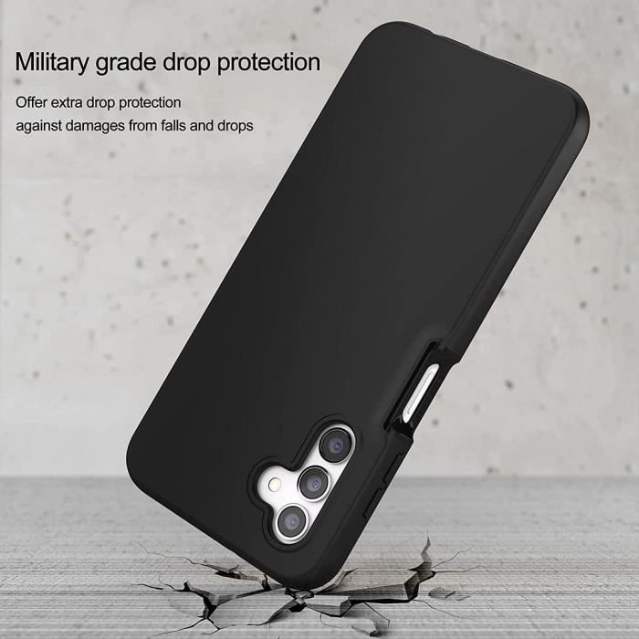 Coque Intégrale - BOOLING - pour Samsung Galaxy A13 5G - Protection Hybride 360° - Silicone - Anti-Rayures - Noir