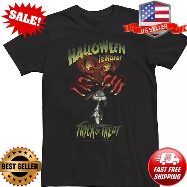 Looney Tunes Halloween Gossamer & Bugs Bunny Halloween Is Hare Tee T-Shirt S разноцветный