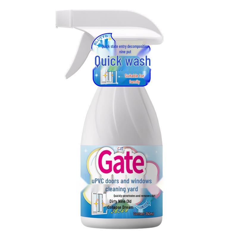 Čistič bez vody na plastové a ocelové dveře a okna | Odstraňovač skvrn a vodního kamene z hliníkových slitin