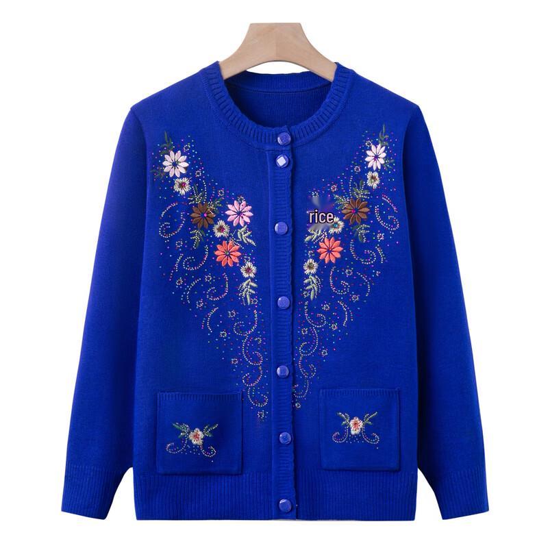 Women's Embroidered Knitted Cardigan