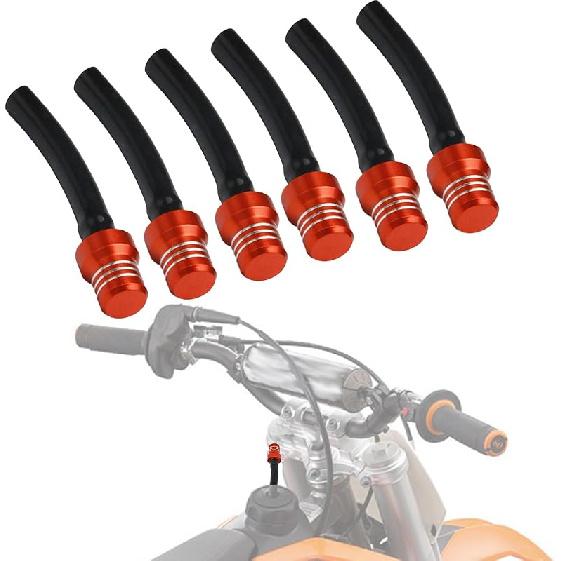 Motorcycle Gas Cap Vent Hose 6PCS Fuel Tank Tube Breather CNC for CRF50 CRF110 CFR125 CRF150 CRF250 CRF450 XR50 XR150 TRX90 TRX250 Dirt Pit Bike ATV
