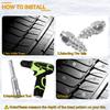 100PCS Rad Reifen Spikes Spikes Winter Lugs Schraube Schnee Eis Anti-Slip Stollen Für Auto Motorrad SUV ATV lkw Stiefel 4x9/12mm