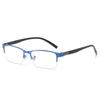 Half Frame Myopia Glasses Anti Blue Light Men's Commercial Glasses Finished Myopia Glasses Eye Protection with Diopter -1.0~6.0