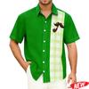 2026 St. St. Patrick's Day Hemd Für Männer Frauen 3D Gedrucktes Irisches Kleeblatt Hawaiianisches Hemd Street Kurzarm Oberteile Lässige Hemden mit Knöpfen