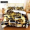 Chains Baroque Pattern Bohemian Bedding Set Small Single Twin Double Queen King Size Bed Linen Set For Adults Kids Quilt Cover