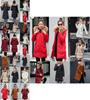 Women Slim Colorful Fur Collar Hooded Coat Jacket Parka Outwear For Ultimate Winter Warmth