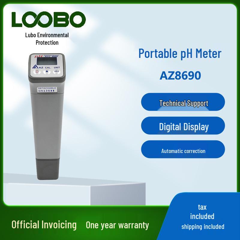 

Hengxin AZ8690 Портативный pH-метр и анализатор с двойным дисплеем температуры