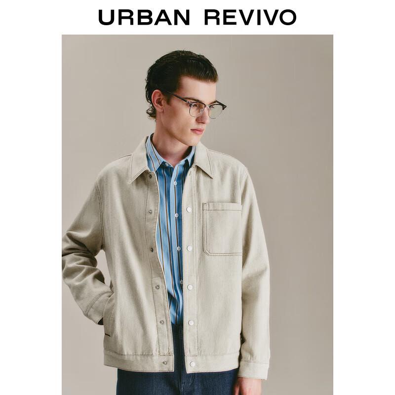 

Мужская джинсовая куртка UR в стиле ретро с контрастной строчкой S