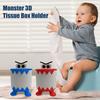 Toilet Roll Holder Paper Rack Cartoon Shape Universal Easy To Install Bathroom Free Standing Countertop Tissue Holder