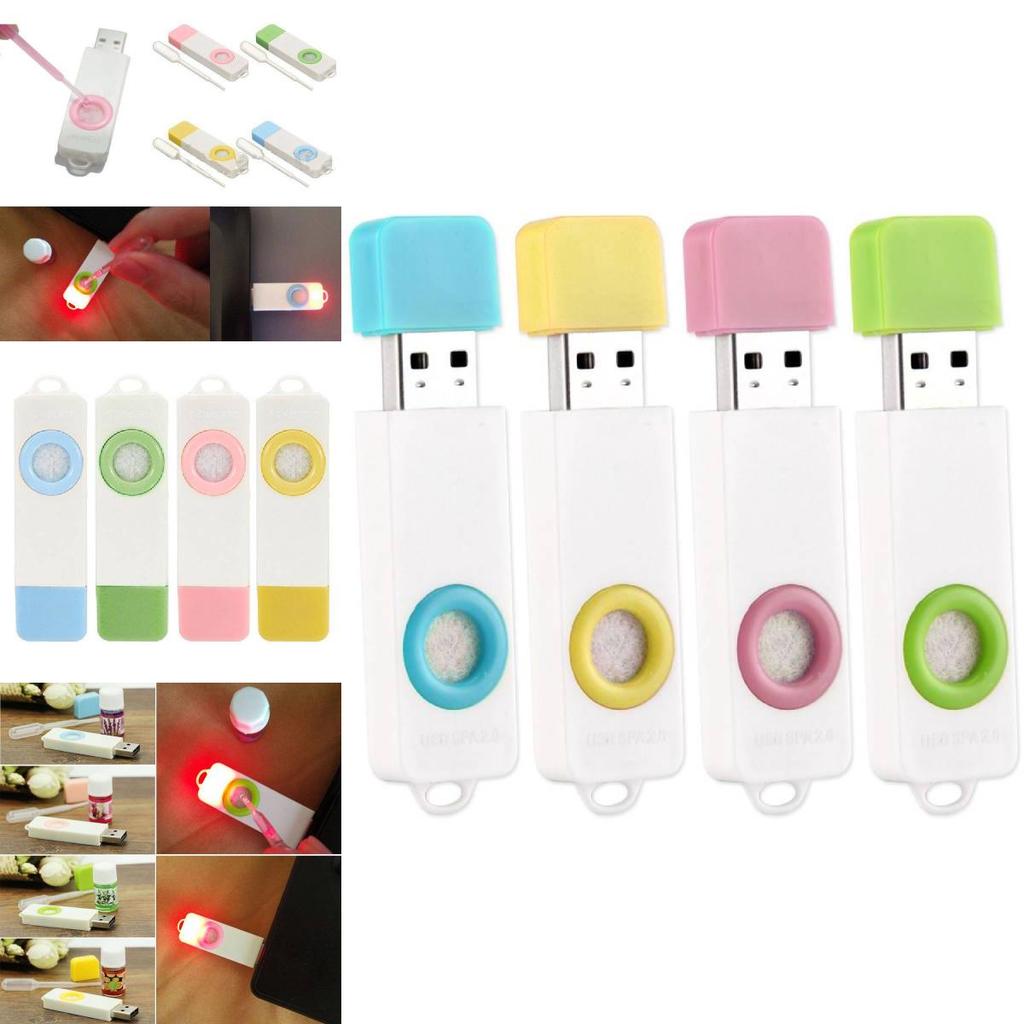 Premium Usb Scent Diffuser Car Air Freshener Mini Aromatherapy Gift White Gold