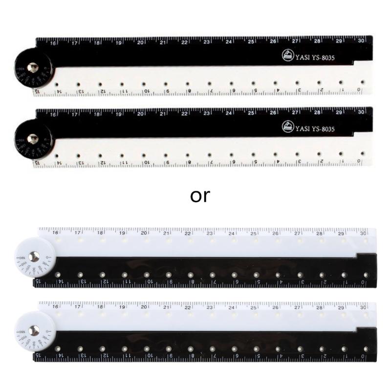 Plastic Folding Ruler 30cm Soft Plastic Drawing Ruler Straight Ruler for Student School Office Multifunction