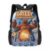 Grizzy N Lemmings Reise-Laptop-Rucksack, Business College Schul-Computertasche Geschenk für Männer & Frauen
