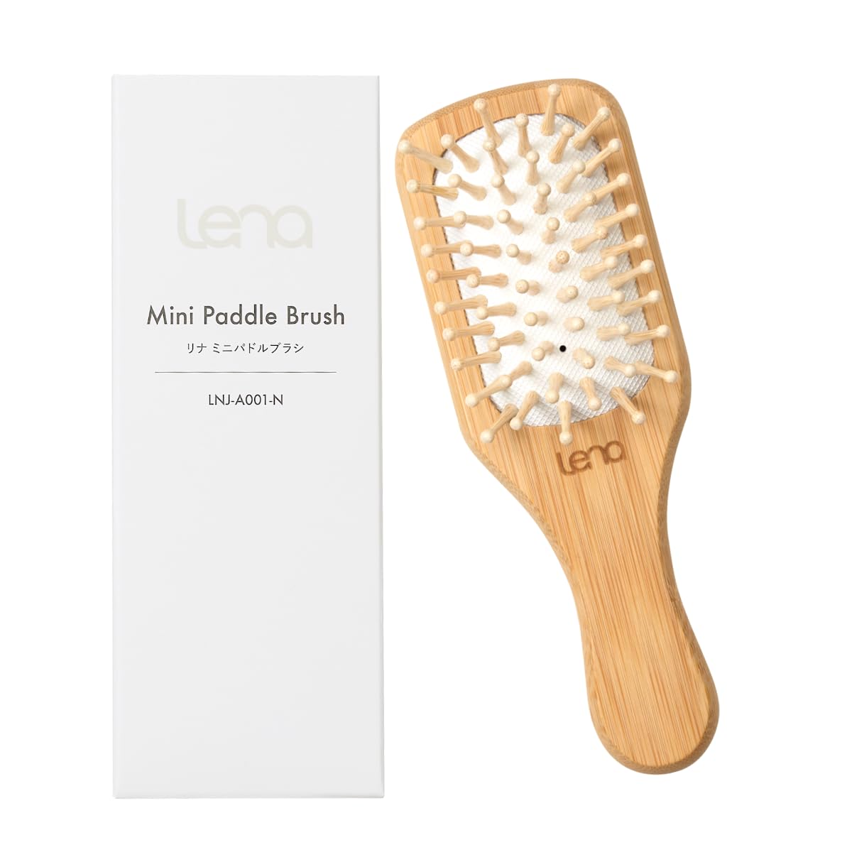 

Lena Mini Paddle Brush, Scalp Care, Hair Care, Scalp Massage, Compact, Ginza, LNJ-A001-N (Natural)