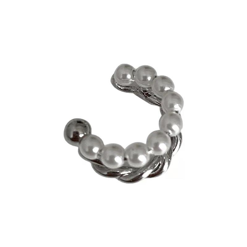 

Vintage Ear Barrette for Women Without Ear Piercings - Elegant and Sophisticated Ear Jewelry with A High-class Touch срібний