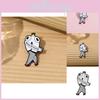 Creative Crowned Big Eye Long Leg Character Brooch Charming Metal Pin Accessory