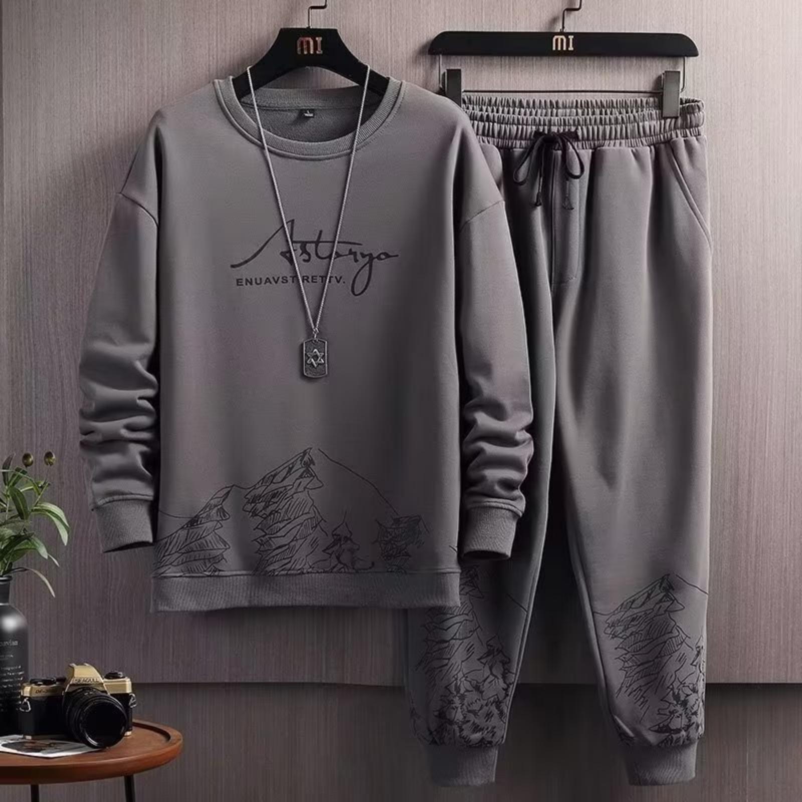 Men s Hoodie And Pants Set - Loose And Casual Two-Piece Set M