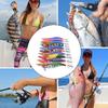 10Pcs/pack Saltwater and Freshwater Angling Shrimp Cuttlefish Jig Hook Squid Jig Fishing Lures Set with Shrimp Designs