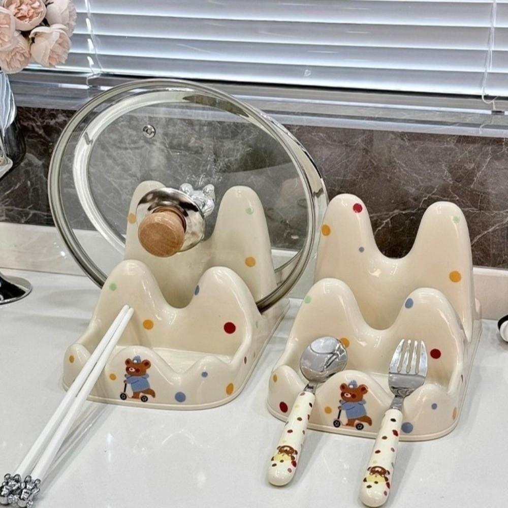 Cartoon Pot Lid Holder Multifunctional Kitchen Storage Holder  Kitchen Tools