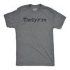 Mens Funny T Shirts Theiyr're Spelling Joke Sarcastic Tee for Men