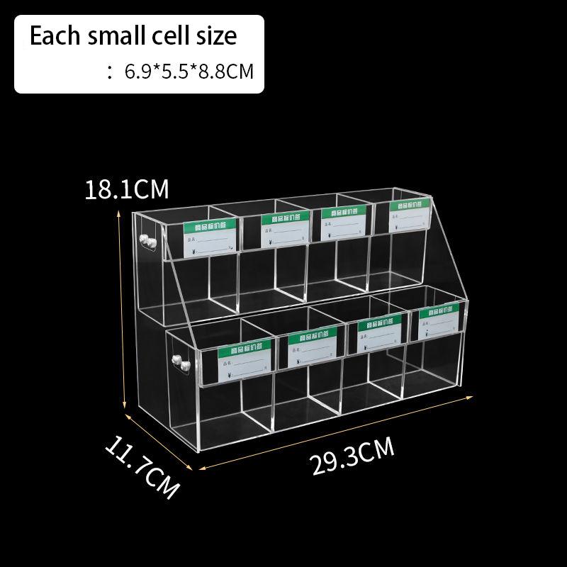 Acrylic Pen Display Stand With Price Slot Supermarket Stationery Store Pen Holder Pencil Neutral Pen Ladder Pagoda Rack Shelf