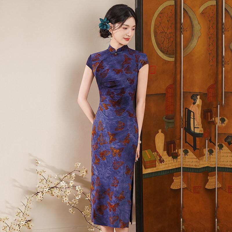 Sleeveless Modern Chinese Style Long Cheongsam Dress Women 2026 Elegant Daily Wear Small