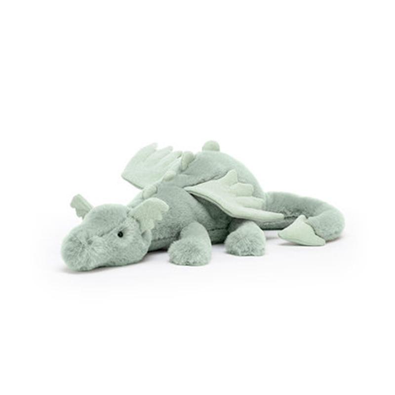 JELLYCAT Animali Mitologici Drago Verde Bambola Rassicurante Peluche 8cm Altezza