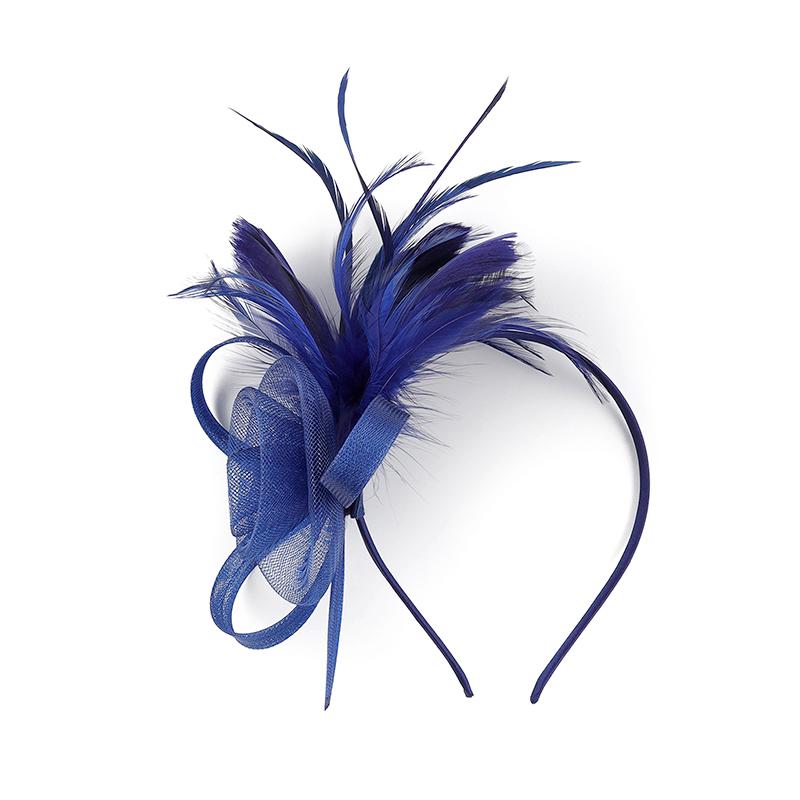 1 Pièce Bandeau Coiffe Plume Ornements de Cheveux Bandeau Élégant pour Femmes Vintage Dames Maille