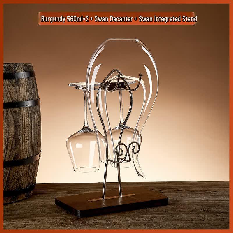 Premium Handmade Crystal Wine Glass and Decanter Set