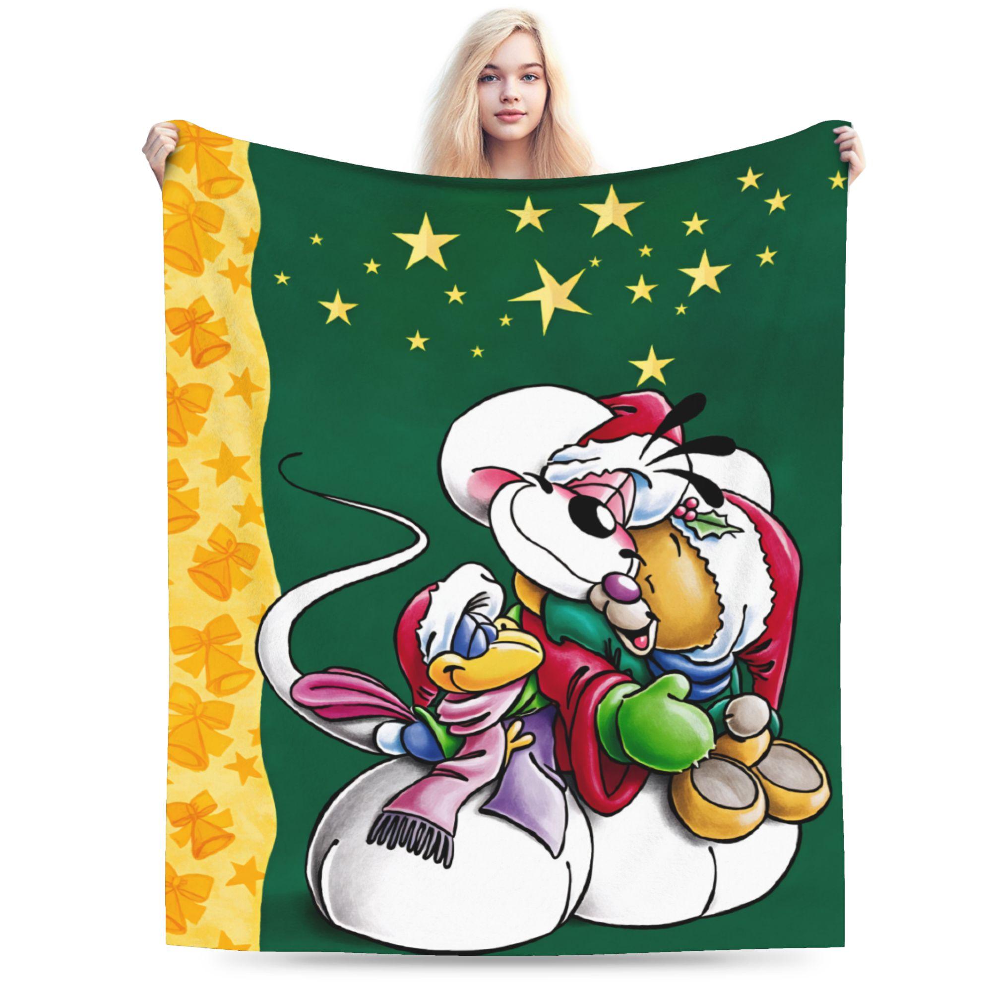 Comic Cartoons Diddl (1) Flannel Blanket Spring  Warm Soft Throw Blanket for Children Bedroom Fluffy Bedspread Sofa Bed Cover 30x40in