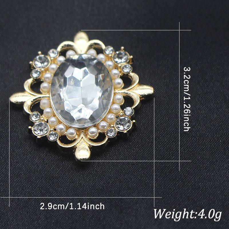 29*32Mm Exquisite Alloy  Buckle Bowknot Hair Accessories Material Accessories Wedding Invitation Decoration