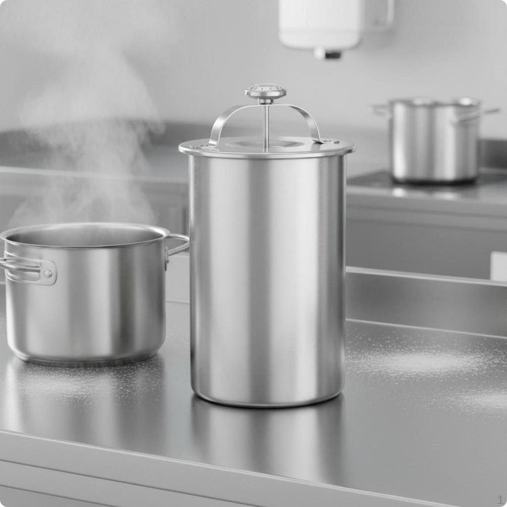 Dampfpresse mit Thermometer Hitzebeständiges Edelstahl Fleischformwerkzeug