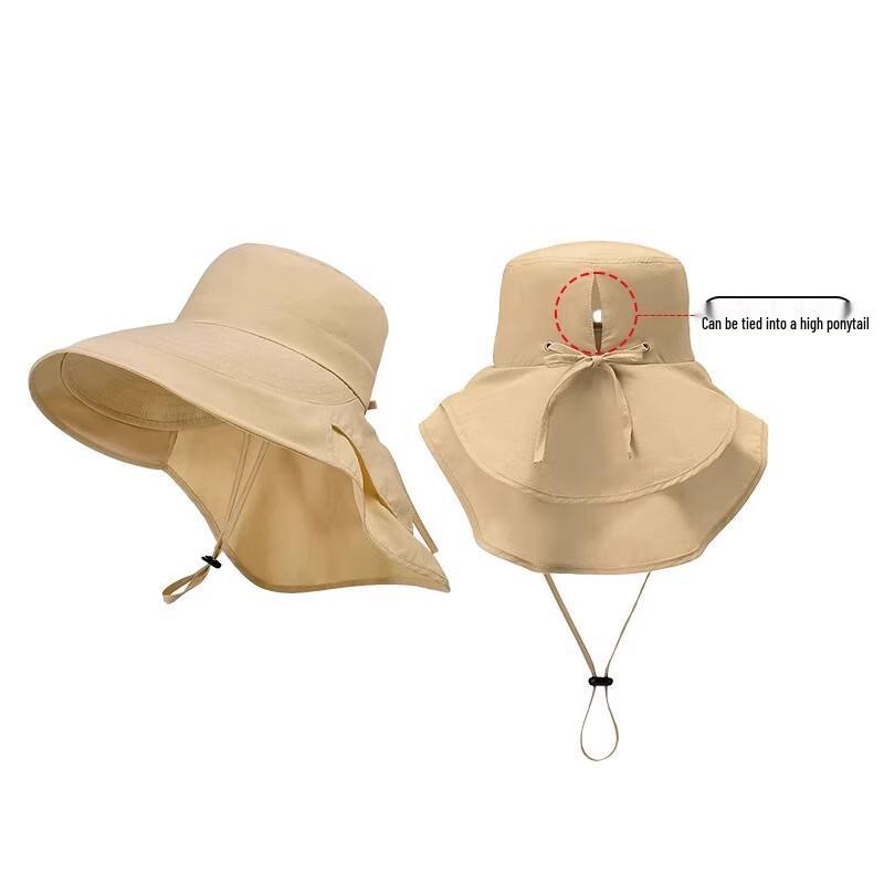 

Шляпа от солнца с широкими полями, защитой шеи и отверстием для хвоста