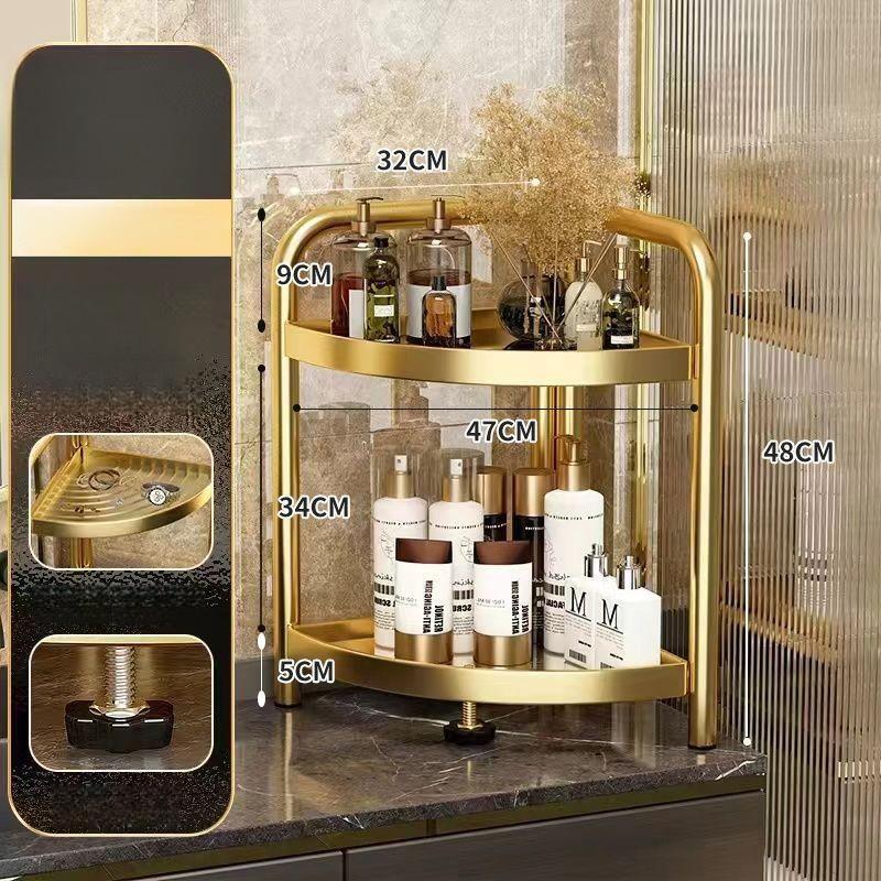 

Bathroom Shelf Folding Shelves Aesthetic Iron Angle Rack Nordic Metal Multifunctional Living Room Storage Holders Home Organizer