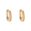 Korean Diamond Heart Studs & Ear Cuffs: Elegant Micro-Set Zircon Earrings for Women