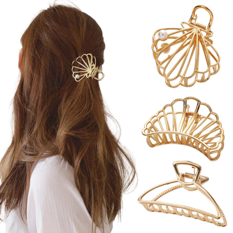 Bling bling gold hair clip 01. Count_Option 2