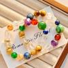 Large Particle Natural Lapis Lazuli Amethyst Tiger'S Eye Green Chalcedony White Crystal Duobao Bracelet Bracelet.