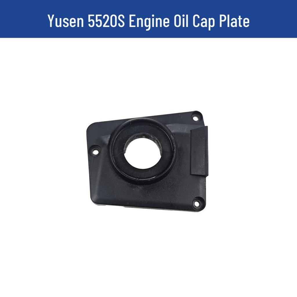 Yusen Chainsaw 5520 Parts: Cylinder, Carburetor, Clutch, Drive Disc, Pull Starter, Ignition Coil, Air Filter.