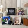 1 Stück Anime Mädchen Girls Und Panzer Kissenbezug Mode Quadratischer Kissenbezug Schlafzimmer Sofa Raum Ins Dekoration Freizeit