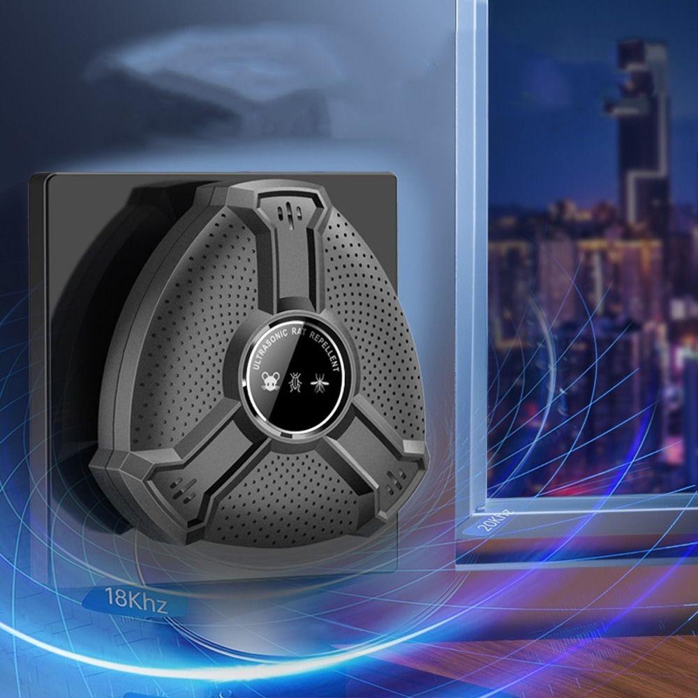 

Intelligent Ultrasonic Mouse Repellent Variable Frequency Fly Repellent Cockroach Repellent Garage білий