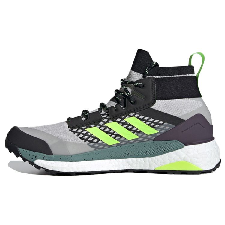 

Adidas Terrex Free Hiker Grey Signal Green Мужские кроссовки Core-Black FW8685