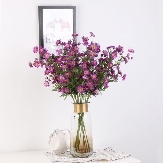 1 db Mű Kis Margaréta Művirág Levelekkel Otthoni Esküvői Kávézó Dekoráció