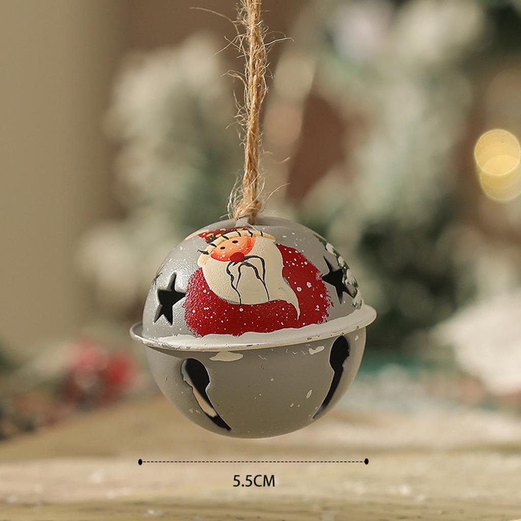 Christmas Tree Pendant Retro Old Christmas Wrought Iron Bell Decoration Pendant