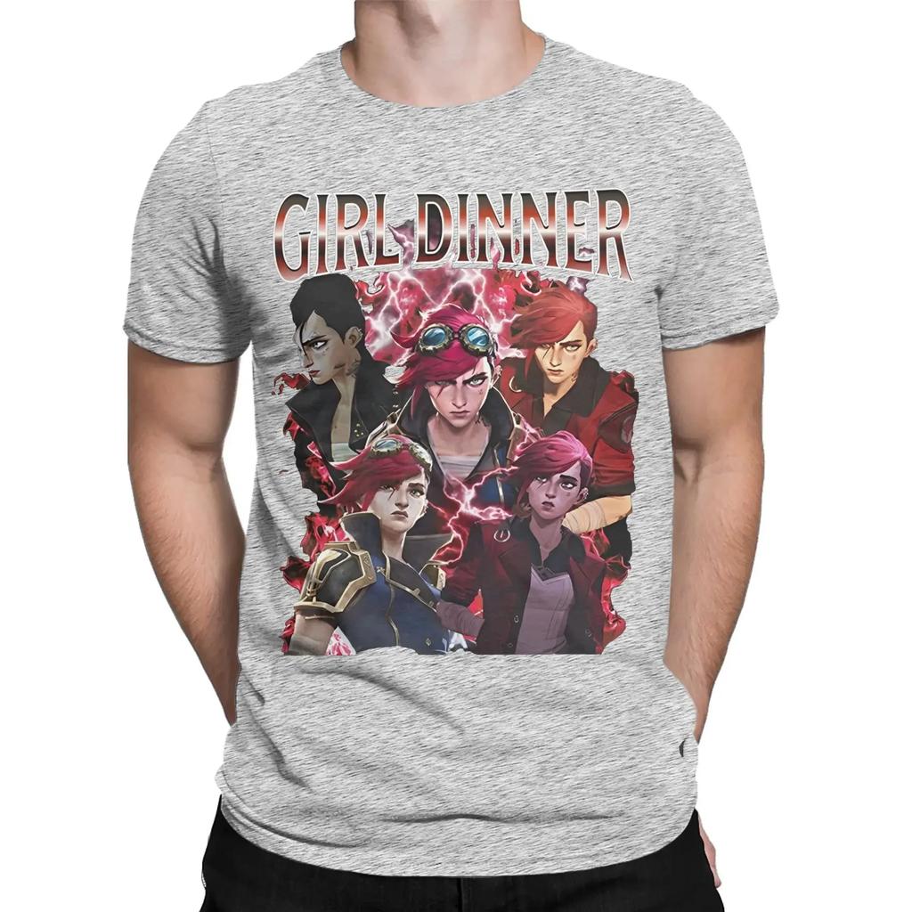Mens Womens girl dinner vi Arcane Violet Shirt Cotton Graphic Printing TShirt Top Clothing